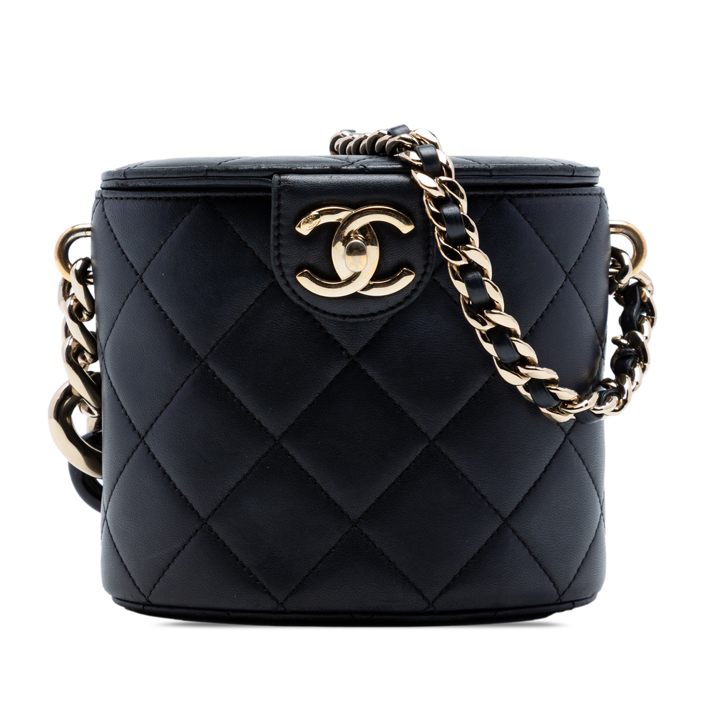 Pre-Loved Chanel CC Lambskin Elegant Chain Vanity Case - Picture 1 of 6